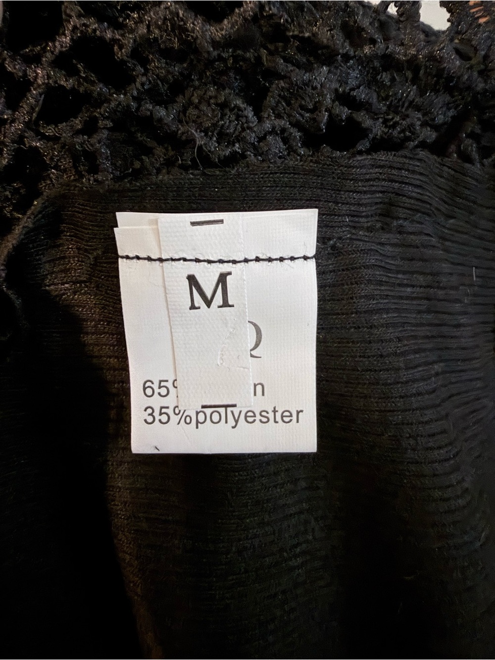 Women's Black Ribbed Tank Top - Picture 5 of 5